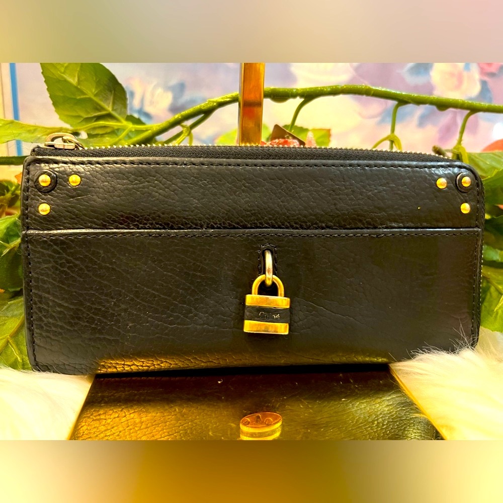💜Chloe Paddington Leather Zip Wallet
